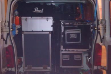 Transport von Band-Equipment