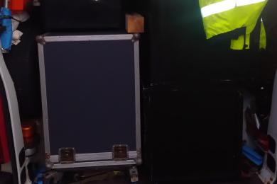 Transport von Band-Equipment