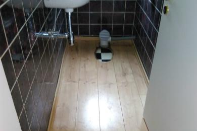 Entfernung des alten Bodenbelags