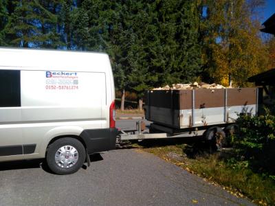 Brennholztransport