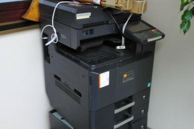 Transport eines Etagendruckers