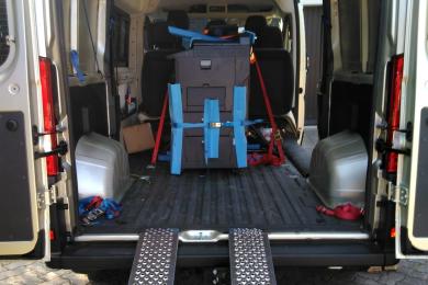 Transport eines Etagendruckers