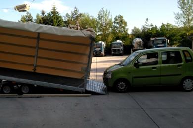 Transport eines defekten PKW