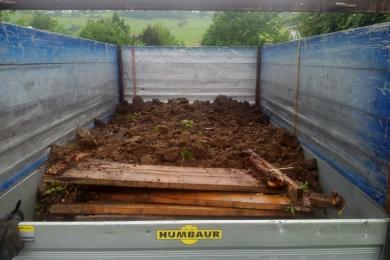 Abtransport von Humus