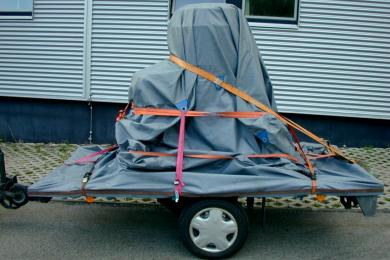 Transport einer Maschine