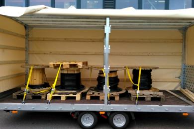 Just-in-Time-Lieferung Elektromaterial für Baustelle