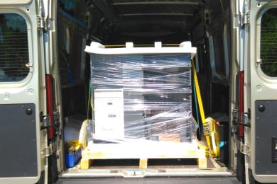 Just-in-Time-Lieferung PV-Speichersystem E3/DC an einen Kunden