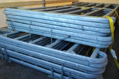 Transport Zaunelemente für Pferdekoppel